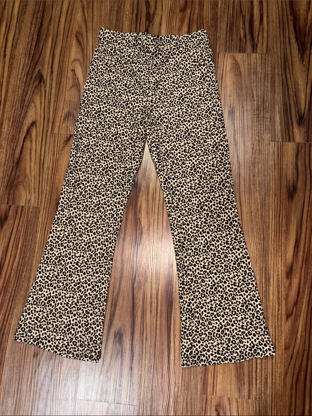 Forever 21 Leopard Print Flared Leggings